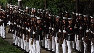 The Evening Parade  Marine Barracks Washington [upl. by Nylicaj]