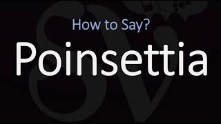 How to Pronounce Poinsettia CORRECTLY [upl. by Ahsehat]