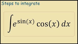 How to integrate esinxcosx [upl. by Dolores392]