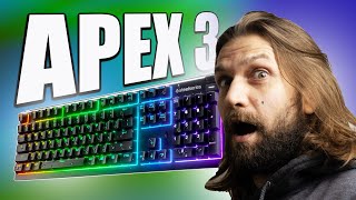 steelseries APEX 3 Gaming Keyboard  Run down amp Water resistance test [upl. by Elvin]