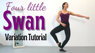 Four Little Swan Variation Tutorial  Ballet Variation Tutorial [upl. by Venola]