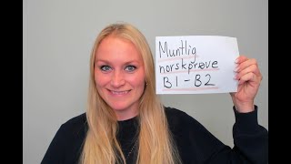 Video 754 Muntlig norskprøve B1B2 nivå [upl. by Llenrag]