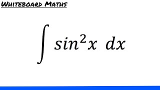 Integral of sin2 x [upl. by Ymmaj]