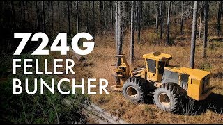 Tigercat 724G Wheel Feller Buncher North Carolina [upl. by Sucam864]