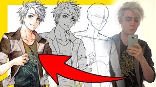 【How To Draw Yourself】as an Anime Character [upl. by Noreh]