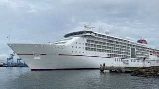 Hapag Lloyd Europa 2 last cruise of the season 20232024 in Panama arrival [upl. by Hajidak607]