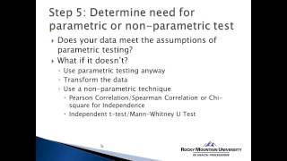 How to Use SPSS Choosing the Appropriate Statistical Test [upl. by Lody]