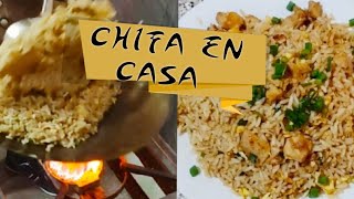 Como PREPARAR CHAUFA de POLLO CHIFA💯😋Arroz frito chino fácil y rápido [upl. by Yelnahs757]