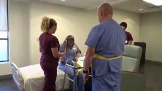 Physical Therapy Transfer Training  How To Transfer From Wheelchair To Bed [upl. by Brit523]