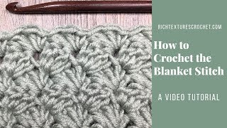 Blanket Stitch  How to Crochet [upl. by Elwood]