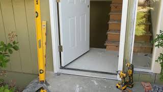 Jeld Wen Front Door Installation  Really crappy products and craftsmanship PART 1 [upl. by Nedyah]