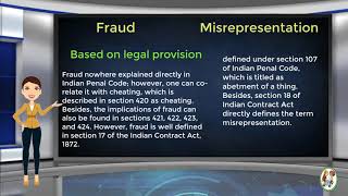 What is Difference Between Fraud amp Misrepresentation [upl. by Gristede]