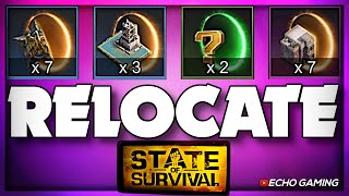 How to Relocate in State of Survival  New Player Guide [upl. by Recneps]