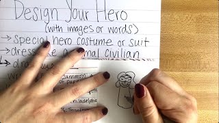 Creating Your Own Superhero  Creative Writing  ArtistYear Create [upl. by Lerrehs]