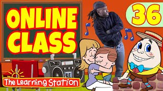 Online Kids Classes 36 ♫ Funky Nursery Rhymes ♫ Online Preschool Class by The Learning Station [upl. by Revilo]