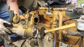 FMTV CAT3116 BIG ENGINE COMPONENTS Removal 70 [upl. by Kylila685]