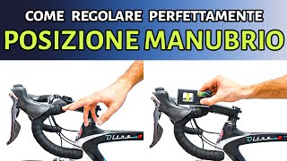 Come regolare la POSIZIONE DEL MANUBRIO sulla bicicletta [upl. by Enomor215]