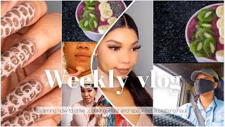 WEEKLY VLOG learning how to drive  spa and nails  cooking and more  Umieydreamz [upl. by Ferino]