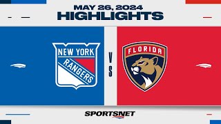 NHL Game 3 Highlights  Rangers vs Panthers  May 26 2024 [upl. by Ardnas]