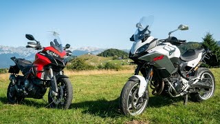 2020 BMW F900XR vs Ducati Multistrada 950S  Review [upl. by Pruchno]