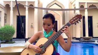 Recuerdos de la Alhambra  FTarrega played by Thu Le classical guitar [upl. by Sanson930]