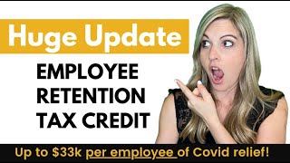 Employee Retention Tax Credit March 2021 Update with calculator  ERC  ERTC Credit [upl. by Anelrac]