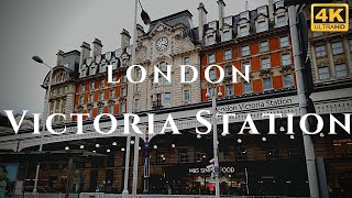 London Victoria Station Walk Through England 4K [upl. by Monique]