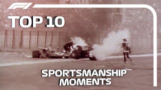 Top 10 Moments of Sportsmanship in Formula 1 [upl. by Aric]