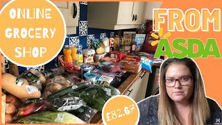 ASDA Online Food Shop Haul  Supermarket  Grocery  How It Works Ordering Online [upl. by Asillim648]