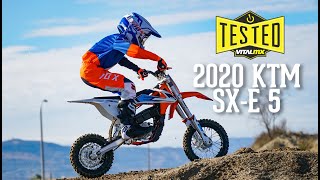 Bike Test 2020 KTM SXE 5 Electric Bike Review [upl. by Lasyrc]