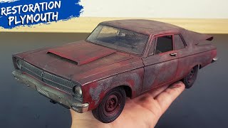 Restoration Abandoned Plymouth Belvedere Model Car [upl. by Ainevuol631]