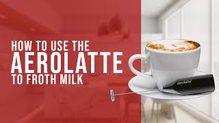 How To Use the AeroLatte To Froth Milk [upl. by Tavey]