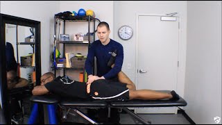 Piriformis Static Manual Release [upl. by Rednasela108]