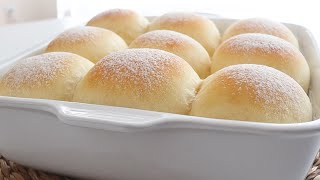 No kneading Just need 2Minutes to prepare  Incredibly Easy to make Super Fluffy Milk buns [upl. by Desdemona]