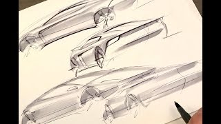 EASIEST way to sketch a car in ANY perspective in less than 5 minutes [upl. by Sherrer]