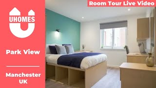 The Cheap Student Accommodation In Manchester  Park View Room Tour [upl. by Macknair]