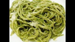 Cómo hacer ESPAGUETI VERDE  receta fácil y deliciosa [upl. by Ninnahc]