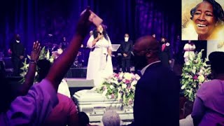 RIP Duranice Pace Tearing It Up At Her Mother Paces Funeral Service [upl. by Anatnom587]