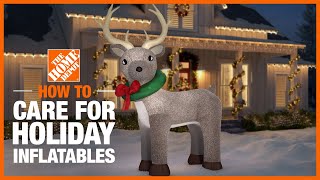 How to Care for Holiday Inflatables  The Home Depot [upl. by Earased]