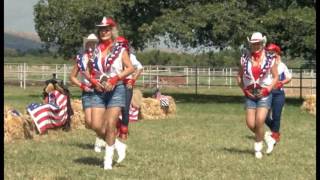 Rodeo Girls Linedancers South Africa with Armand quotRide like a Cowboyquot with his horse Ferm [upl. by Gavriella]