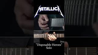 Disposable Heroes Solo  Metallica [upl. by Aennyl]