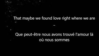 Ed Sheeran  Thinking Out Loud Lyrics amp Traduction Francaise [upl. by Roman]