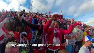 quotContigo Peruquot Reaction Yekatinburg Russia 2018 Peru vs Francia with english subtitles 360 VR [upl. by Notnirb]