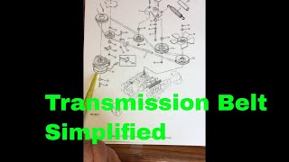 How to change the main transmission beltdrive belt on a John Deere tractor [upl. by Esoranna]