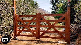 PORTON de MADERA FACIL de HACER  WOOD GATE DIY [upl. by Siana486]