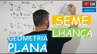 ⭕ Semelhança de Triângulos  GEOMETRIA PLANA Aula 12 [upl. by Ennahoj288]