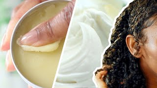 DIY Natural Hair Products  POMADE amp HAIR BUTTER [upl. by Roskes]