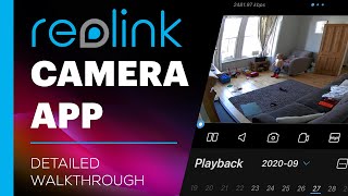 Reolink IP Camera  Smartphone App Full Demo [upl. by Aiza]